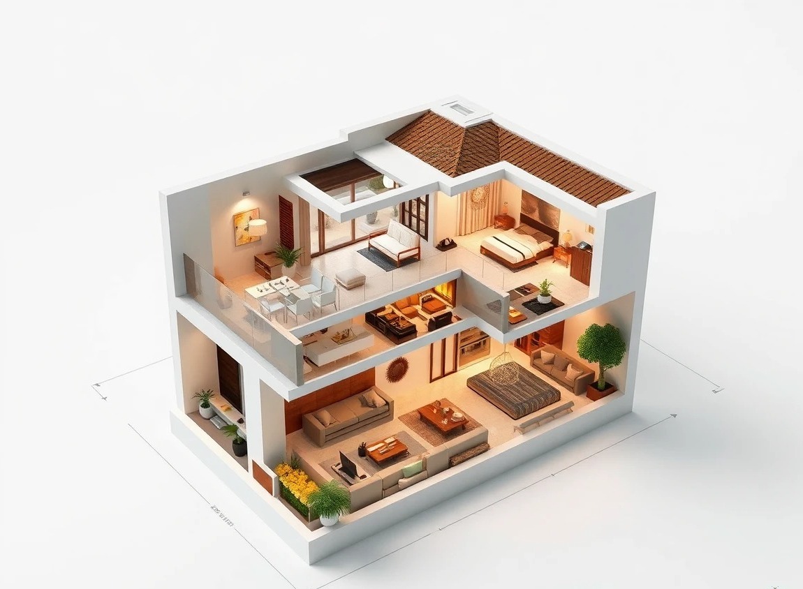 3D Half Layout